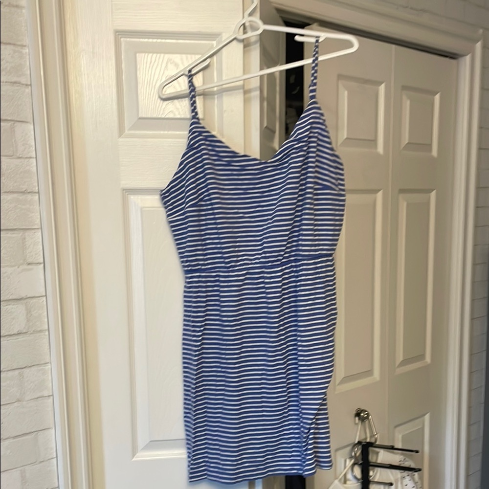 GAP Navy and White Striped Top